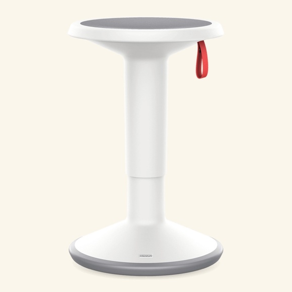 Interstuhl Up Stool in White & Grey - Picture 1 of 8